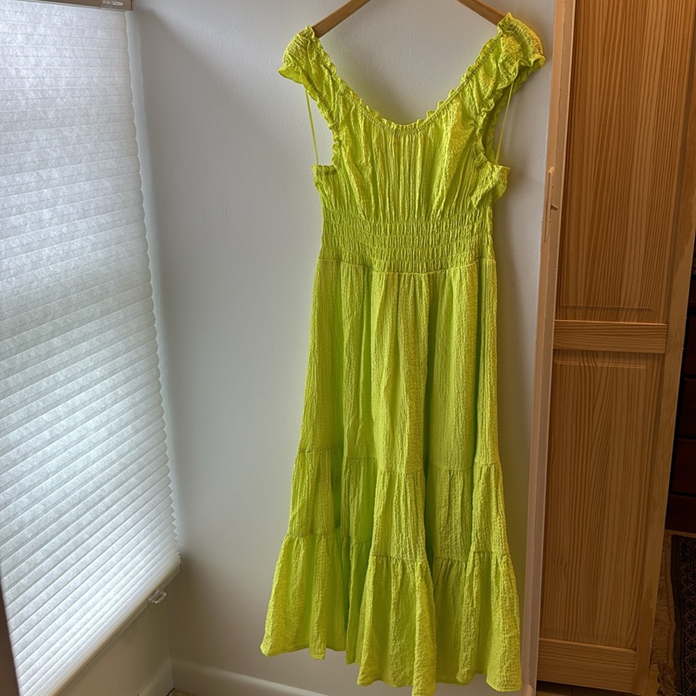 Urban Outfitters Neon Smocked Dress - Picture 4 of 4